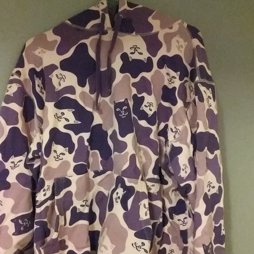 Rip n dip purple camo hoodie
